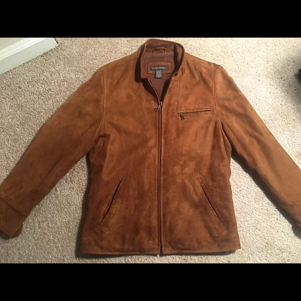 Banana Republic Suede Fitted Jacket